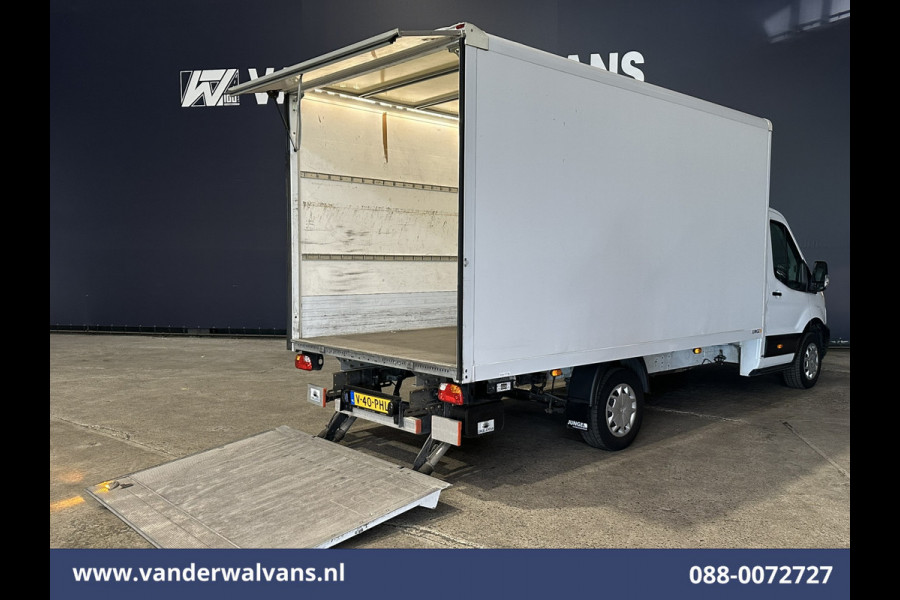 Ford Transit 2.0 TDCI 130pk Bakwagen L4.35m Laadklep Euro6 Airco | Camera | Cruisecontrol | Verwarmde voorruit Bijrijdersbank, 970kg laadvermogen