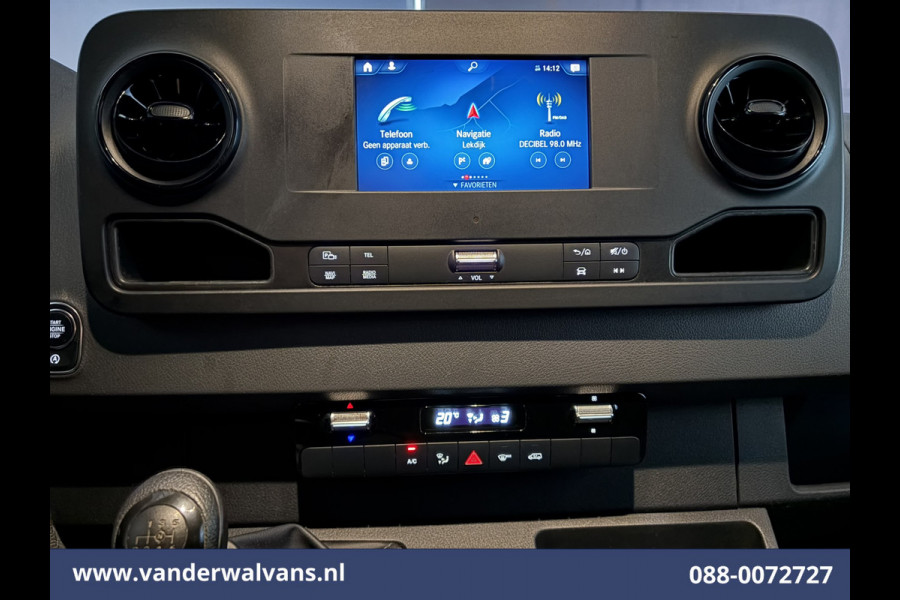 Mercedes-Benz Sprinter 315 CDI 150pk L3H2 Euro6 Airco | 360 graden Camera | Navigatie | Apple Carplay | Cruisecontrol Android Auto, Chauffeursstoel, Stoelverwarming, Parkeersensoren, Bijrijdersbank