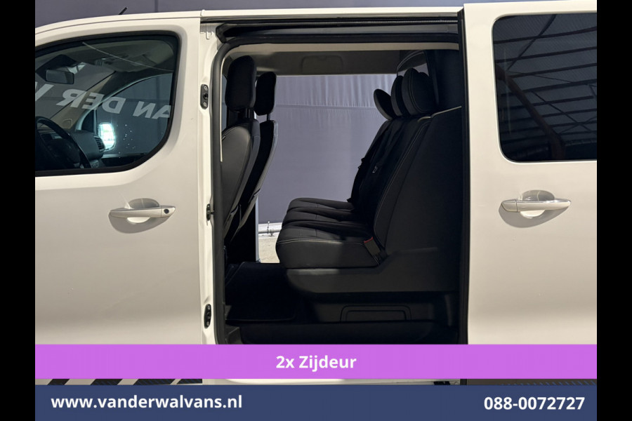 Peugeot Expert 2.0 BlueHDI 180pk Automaat L3H1 Dubbele cabine SPORT Euro6 Airco | 2x Zijdeur | 5-Zits | Leder | Camera | Apple Carplay Android auto, cruisecontrol, parkeersensoren, LM velgen, Trekhaak, LED, Spoiler, stoelverwarming