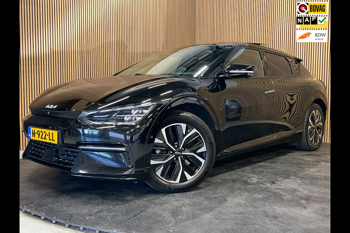 Kia Ev6 GT-Line 77.4 kWh|100% SOH|FULL OPTION|AFN. TREKHAAK|PANO|STOELVERW+VENT|STUURVERW.|360+3D CAMERA|CARPLAY|INCL.BTW|1e EIG.|