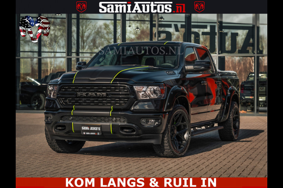 Dodge Ram SPORT | 5.7 V8 4x4 HEMI | PANORAMA DAK | GROOTSCHERM 12 INCH | LPG | Diamond Black Pearl | CREW CAB | DUBBELE CABINE | 5 PERSOONS | DC | VOORRAAD NR 2554 - 6048