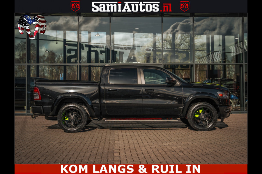 Dodge Ram SPORT | 5.7 V8 4x4 HEMI | PANORAMA DAK | GROOTSCHERM 12 INCH | LPG | Diamond Black Pearl | CREW CAB | DUBBELE CABINE | 5 PERSOONS | DC | VOORRAAD NR 2554 - 6048