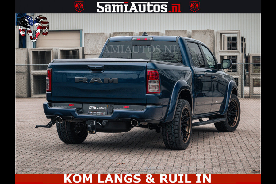 Dodge Ram SPORT | 5.7 V8 4x4 HEMI | PANORAMA DAK | GROOTSCHERM 12 INCH | LPG | Patriot Blue CREW CAB | DUBBELE CABINE | 5 PERSOONS | DC | VOORRAAD NR 2555 - 3325