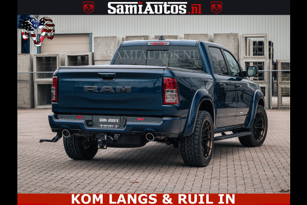 Dodge Ram SPORT | 5.7 V8 4x4 HEMI | PANORAMA DAK | GROOTSCHERM 12 INCH | LPG | Patriot Blue CREW CAB | DUBBELE CABINE | 5 PERSOONS | DC | VOORRAAD NR 2555 - 3325
