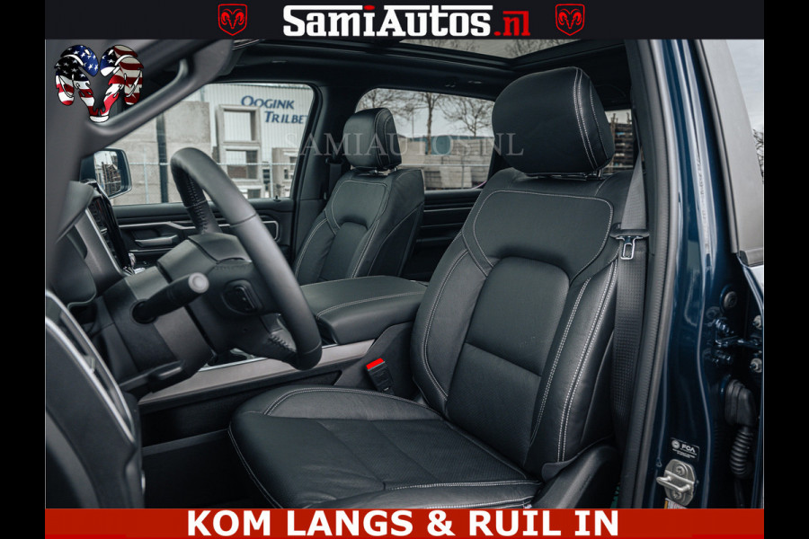 Dodge Ram SPORT | 5.7 V8 4x4 HEMI | PANORAMA DAK | GROOTSCHERM 12 INCH | LPG | Patriot Blue CREW CAB | DUBBELE CABINE | 5 PERSOONS | DC | VOORRAAD NR 2555 - 3325