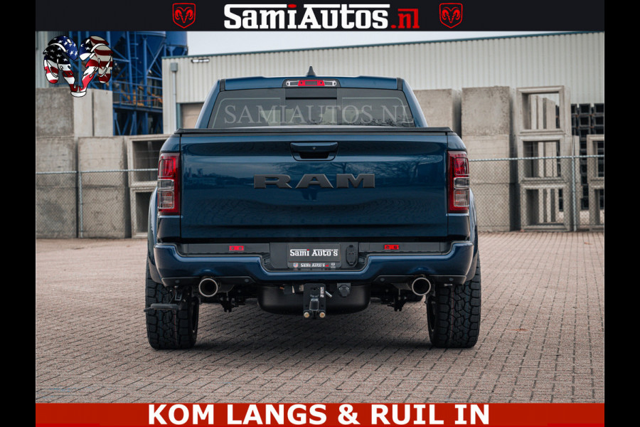 Dodge Ram SPORT | 5.7 V8 4x4 HEMI | PANORAMA DAK | GROOTSCHERM 12 INCH | LPG | Patriot Blue CREW CAB | DUBBELE CABINE | 5 PERSOONS | DC | VOORRAAD NR 2555 - 3325