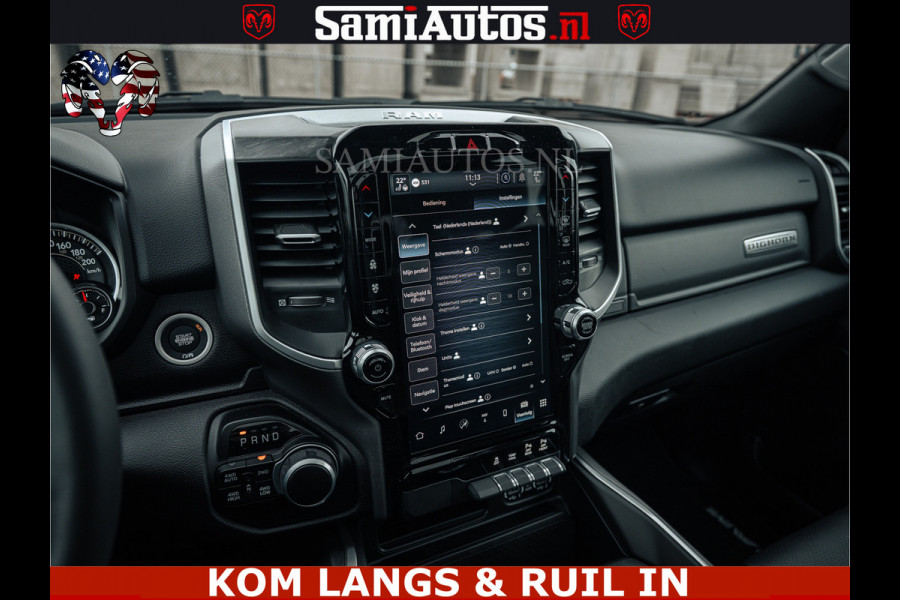 Dodge Ram SPORT | 5.7 V8 4x4 HEMI | PANORAMA DAK | GROOTSCHERM 12 INCH | LPG | Patriot Blue CREW CAB | DUBBELE CABINE | 5 PERSOONS | DC | VOORRAAD NR 2555 - 3325