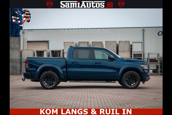 Dodge Ram SPORT | 5.7 V8 4x4 HEMI | PANORAMA DAK | GROOTSCHERM 12 INCH | LPG | Patriot Blue CREW CAB | DUBBELE CABINE | 5 PERSOONS | DC | VOORRAAD NR 2555 - 3325