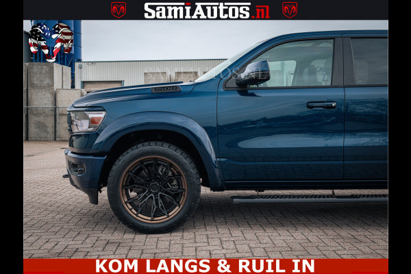 Dodge Ram SPORT | 5.7 V8 4x4 HEMI | PANORAMA DAK | GROOTSCHERM 12 INCH | LPG | Patriot Blue CREW CAB | DUBBELE CABINE | 5 PERSOONS | DC | VOORRAAD NR 2555 - 3325