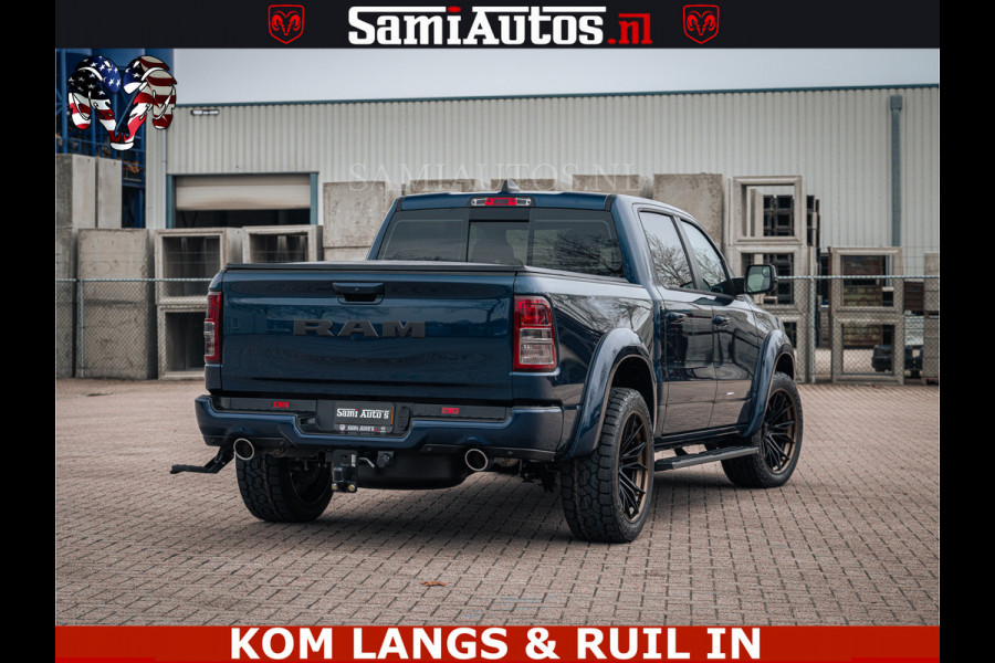 Dodge Ram SPORT | 5.7 V8 4x4 HEMI | PANORAMA DAK | GROOTSCHERM 12 INCH | LPG | Patriot Blue CREW CAB | DUBBELE CABINE | 5 PERSOONS | DC | VOORRAAD NR 2555 - 3325