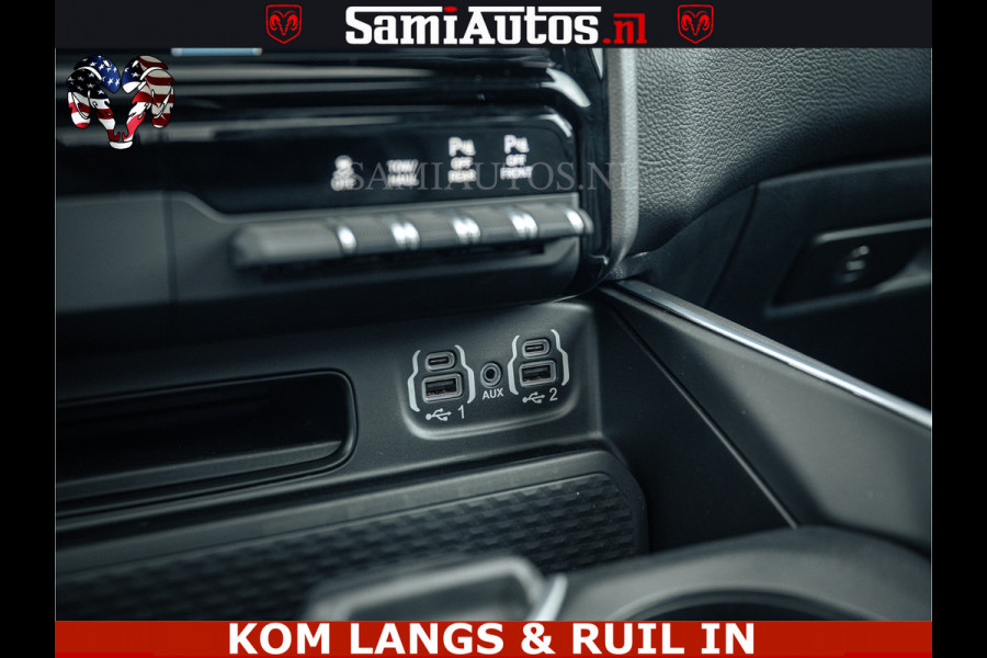 Dodge Ram SPORT | 5.7 V8 4x4 HEMI | PANORAMA DAK | GROOTSCHERM 12 INCH | LPG | Patriot Blue CREW CAB | DUBBELE CABINE | 5 PERSOONS | DC | VOORRAAD NR 2555 - 3325