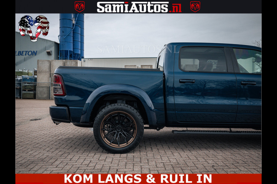 Dodge Ram SPORT | 5.7 V8 4x4 HEMI | PANORAMA DAK | GROOTSCHERM 12 INCH | LPG | Patriot Blue CREW CAB | DUBBELE CABINE | 5 PERSOONS | DC | VOORRAAD NR 2555 - 3325