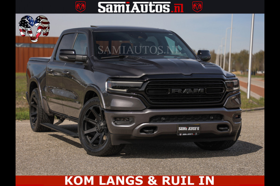 Dodge Ram LIMITED | 5.7 V8 HEMI 402PK | TUFF WIELEN | MEEST VOLLE LIMITED | PRACHTIGE KLEUR GRANITE CRYSTAL PEARL | CREW CAB | DUBBELE CABINE DC 5 PERSOONS | CREW CAB 5 PERSOONS | DUBBELE CABINE DC | MEEST ROYALE EN COMFORTABELE BEDRIJFSAUTO | HEAD-UP | LUCHTVERING | RONDOM CAMERA | MWK KLEP | PANORAMA DAK |