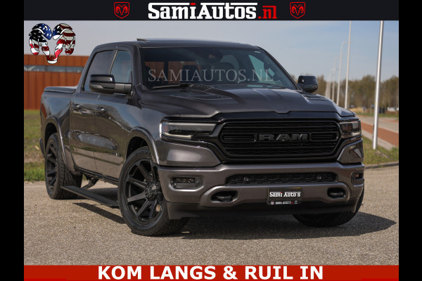 Dodge Ram LIMITED | 5.7 V8 HEMI 402PK | TUFF WIELEN | MEEST VOLLE LIMITED | PRACHTIGE KLEUR GRANITE CRYSTAL PEARL | CREW CAB | DUBBELE CABINE DC 5 PERSOONS | CREW CAB 5 PERSOONS | DUBBELE CABINE DC | MEEST ROYALE EN COMFORTABELE BEDRIJFSAUTO | HEAD-UP | LUCHTVERING | RONDOM CAMERA | MWK KLEP | PANORAMA DAK |