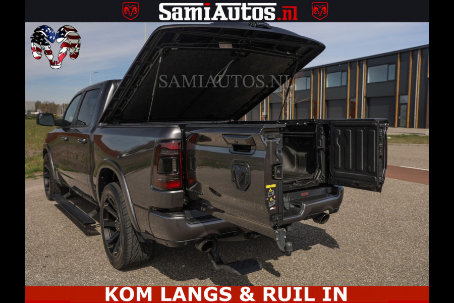 Dodge Ram LIMITED | 5.7 V8 HEMI 402PK | TUFF WIELEN | MEEST VOLLE LIMITED | PRACHTIGE KLEUR GRANITE CRYSTAL PEARL | CREW CAB | DUBBELE CABINE DC 5 PERSOONS | CREW CAB 5 PERSOONS | DUBBELE CABINE DC | MEEST ROYALE EN COMFORTABELE BEDRIJFSAUTO | HEAD-UP | LUCHTVERING | RONDOM CAMERA | MWK KLEP | PANORAMA DAK |