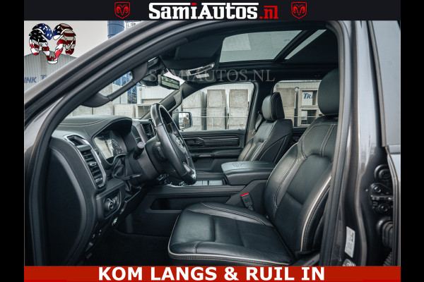 Dodge Ram LIMITED | 5.7 V8 HEMI 402PK | TUFF WIELEN | MEEST VOLLE LIMITED | PRACHTIGE KLEUR GRANITE CRYSTAL PEARL | CREW CAB | DUBBELE CABINE DC 5 PERSOONS | CREW CAB 5 PERSOONS | DUBBELE CABINE DC | MEEST ROYALE EN COMFORTABELE BEDRIJFSAUTO | HEAD-UP | LUCHTVERING | RONDOM CAMERA | MWK KLEP | PANORAMA DAK |