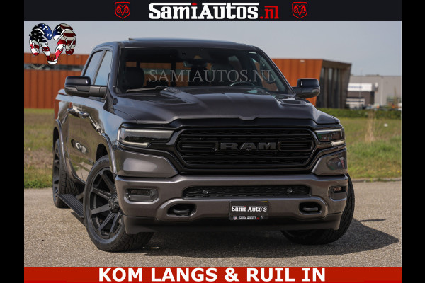 Dodge Ram LIMITED | 5.7 V8 HEMI 402PK | TUFF WIELEN | MEEST VOLLE LIMITED | PRACHTIGE KLEUR GRANITE CRYSTAL PEARL | CREW CAB | DUBBELE CABINE DC 5 PERSOONS | CREW CAB 5 PERSOONS | DUBBELE CABINE DC | MEEST ROYALE EN COMFORTABELE BEDRIJFSAUTO | HEAD-UP | LUCHTVERING | RONDOM CAMERA | MWK KLEP | PANORAMA DAK |