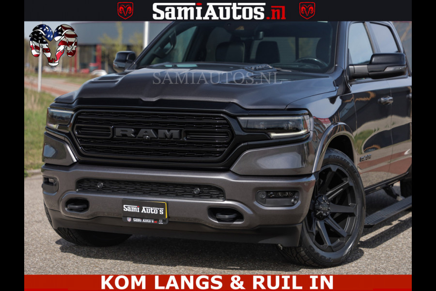 Dodge Ram LIMITED | 5.7 V8 HEMI 402PK | TUFF WIELEN | MEEST VOLLE LIMITED | PRACHTIGE KLEUR GRANITE CRYSTAL PEARL | CREW CAB | DUBBELE CABINE DC 5 PERSOONS | CREW CAB 5 PERSOONS | DUBBELE CABINE DC | MEEST ROYALE EN COMFORTABELE BEDRIJFSAUTO | HEAD-UP | LUCHTVERING | RONDOM CAMERA | MWK KLEP | PANORAMA DAK |