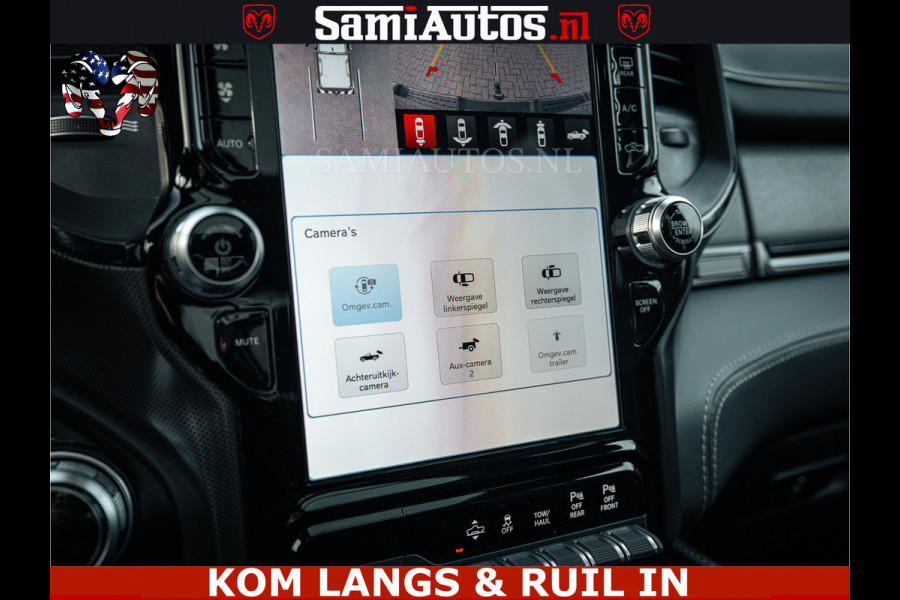 Dodge Ram LIMITED | 5.7 V8 HEMI 402PK | TUFF WIELEN | MEEST VOLLE LIMITED | PRACHTIGE KLEUR GRANITE CRYSTAL PEARL | CREW CAB | DUBBELE CABINE DC 5 PERSOONS | CREW CAB 5 PERSOONS | DUBBELE CABINE DC | MEEST ROYALE EN COMFORTABELE BEDRIJFSAUTO | HEAD-UP | LUCHTVERING | RONDOM CAMERA | MWK KLEP | PANORAMA DAK |