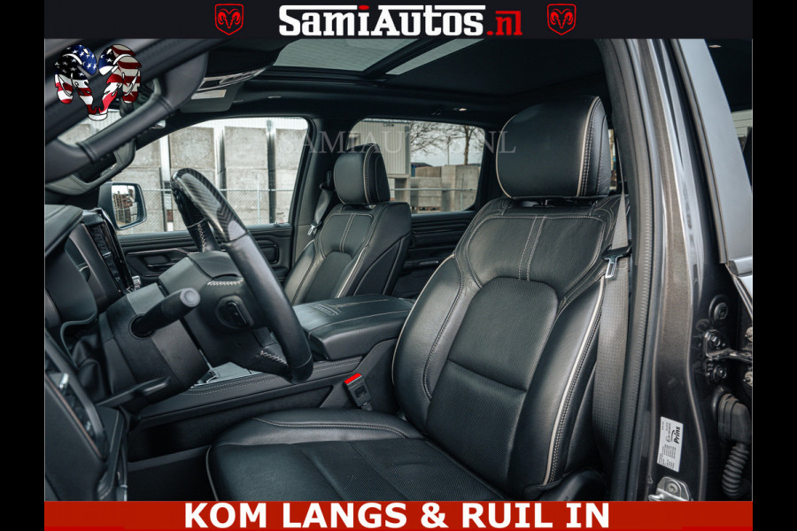 Dodge Ram LIMITED | 5.7 V8 HEMI 402PK | TUFF WIELEN | MEEST VOLLE LIMITED | PRACHTIGE KLEUR GRANITE CRYSTAL PEARL | CREW CAB | DUBBELE CABINE DC 5 PERSOONS | CREW CAB 5 PERSOONS | DUBBELE CABINE DC | MEEST ROYALE EN COMFORTABELE BEDRIJFSAUTO | HEAD-UP | LUCHTVERING | RONDOM CAMERA | MWK KLEP | PANORAMA DAK |