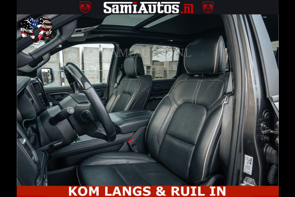 Dodge Ram LIMITED | 5.7 V8 HEMI 402PK | TUFF WIELEN | MEEST VOLLE LIMITED | PRACHTIGE KLEUR GRANITE CRYSTAL PEARL | CREW CAB | DUBBELE CABINE DC 5 PERSOONS | CREW CAB 5 PERSOONS | DUBBELE CABINE DC | MEEST ROYALE EN COMFORTABELE BEDRIJFSAUTO | HEAD-UP | LUCHTVERING | RONDOM CAMERA | MWK KLEP | PANORAMA DAK |