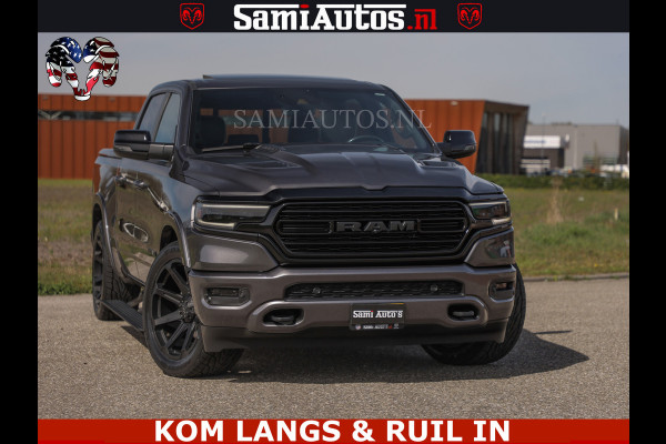 Dodge Ram LIMITED | 5.7 V8 HEMI 402PK | TUFF WIELEN | MEEST VOLLE LIMITED | PRACHTIGE KLEUR GRANITE CRYSTAL PEARL | CREW CAB | DUBBELE CABINE DC 5 PERSOONS | CREW CAB 5 PERSOONS | DUBBELE CABINE DC | MEEST ROYALE EN COMFORTABELE BEDRIJFSAUTO | HEAD-UP | LUCHTVERING | RONDOM CAMERA | MWK KLEP | PANORAMA DAK |
