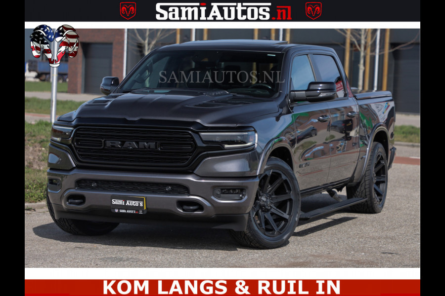 Dodge Ram LIMITED | 5.7 V8 HEMI 402PK | TUFF WIELEN | MEEST VOLLE LIMITED | PRACHTIGE KLEUR GRANITE CRYSTAL PEARL | CREW CAB | DUBBELE CABINE DC 5 PERSOONS | CREW CAB 5 PERSOONS | DUBBELE CABINE DC | MEEST ROYALE EN COMFORTABELE BEDRIJFSAUTO | HEAD-UP | LUCHTVERING | RONDOM CAMERA | MWK KLEP | PANORAMA DAK |