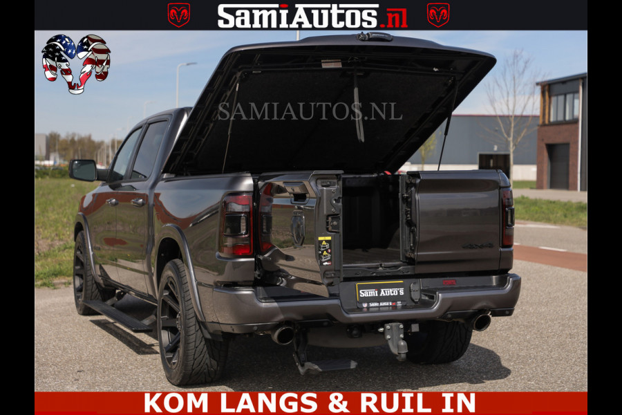 Dodge Ram LIMITED | 5.7 V8 HEMI 402PK | TUFF WIELEN | MEEST VOLLE LIMITED | PRACHTIGE KLEUR GRANITE CRYSTAL PEARL | CREW CAB | DUBBELE CABINE DC 5 PERSOONS | CREW CAB 5 PERSOONS | DUBBELE CABINE DC | MEEST ROYALE EN COMFORTABELE BEDRIJFSAUTO | HEAD-UP | LUCHTVERING | RONDOM CAMERA | MWK KLEP | PANORAMA DAK |