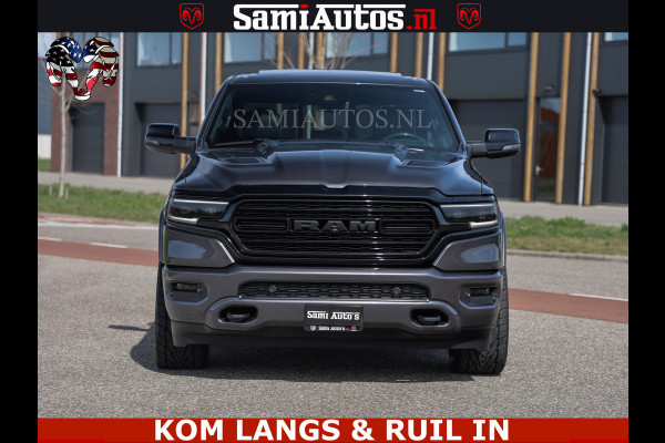 Dodge Ram LIMITED | 5.7 V8 HEMI 402PK | TUFF WIELEN | MEEST VOLLE LIMITED | PRACHTIGE KLEUR GRANITE CRYSTAL PEARL | CREW CAB | DUBBELE CABINE DC 5 PERSOONS | CREW CAB 5 PERSOONS | DUBBELE CABINE DC | MEEST ROYALE EN COMFORTABELE BEDRIJFSAUTO | HEAD-UP | LUCHTVERING | RONDOM CAMERA | MWK KLEP | PANORAMA DAK |