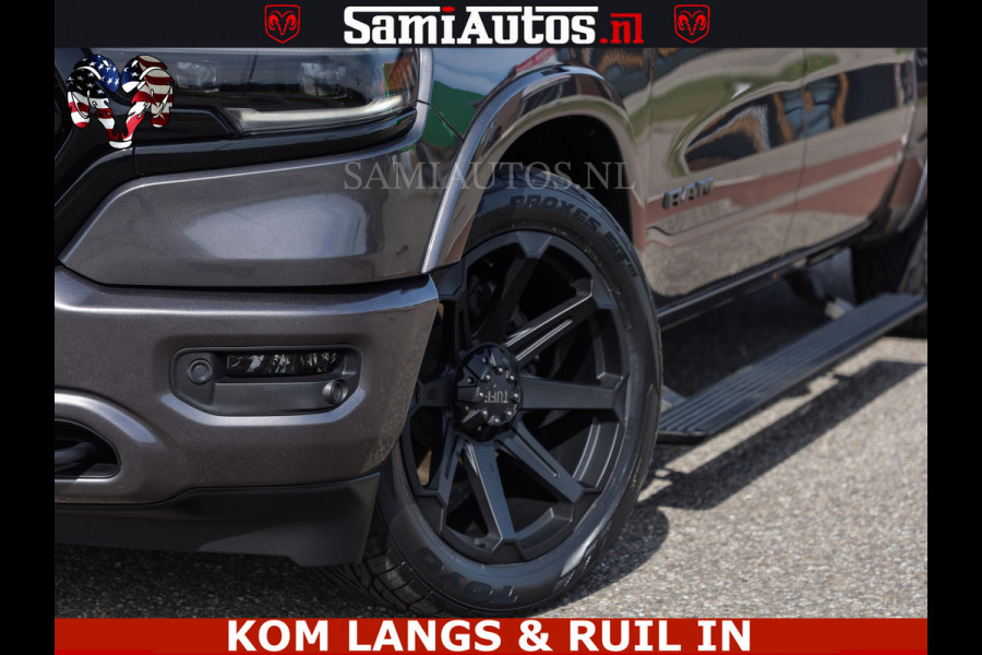 Dodge Ram LIMITED | 5.7 V8 HEMI 402PK | TUFF WIELEN | MEEST VOLLE LIMITED | PRACHTIGE KLEUR GRANITE CRYSTAL PEARL | CREW CAB | DUBBELE CABINE DC 5 PERSOONS | CREW CAB 5 PERSOONS | DUBBELE CABINE DC | MEEST ROYALE EN COMFORTABELE BEDRIJFSAUTO | HEAD-UP | LUCHTVERING | RONDOM CAMERA | MWK KLEP | PANORAMA DAK |