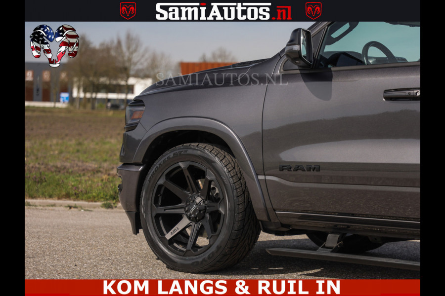 Dodge Ram LIMITED | 5.7 V8 HEMI 402PK | TUFF WIELEN | MEEST VOLLE LIMITED | PRACHTIGE KLEUR GRANITE CRYSTAL PEARL | CREW CAB | DUBBELE CABINE DC 5 PERSOONS | CREW CAB 5 PERSOONS | DUBBELE CABINE DC | MEEST ROYALE EN COMFORTABELE BEDRIJFSAUTO | HEAD-UP | LUCHTVERING | RONDOM CAMERA | MWK KLEP | PANORAMA DAK |
