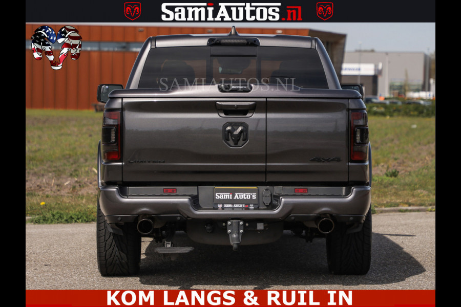 Dodge Ram LIMITED | 5.7 V8 HEMI 402PK | TUFF WIELEN | MEEST VOLLE LIMITED | PRACHTIGE KLEUR GRANITE CRYSTAL PEARL | CREW CAB | DUBBELE CABINE DC 5 PERSOONS | CREW CAB 5 PERSOONS | DUBBELE CABINE DC | MEEST ROYALE EN COMFORTABELE BEDRIJFSAUTO | HEAD-UP | LUCHTVERING | RONDOM CAMERA | MWK KLEP | PANORAMA DAK |