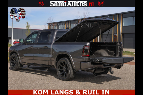 Dodge Ram LIMITED | 5.7 V8 HEMI 402PK | TUFF WIELEN | MEEST VOLLE LIMITED | PRACHTIGE KLEUR GRANITE CRYSTAL PEARL | CREW CAB | DUBBELE CABINE DC 5 PERSOONS | CREW CAB 5 PERSOONS | DUBBELE CABINE DC | MEEST ROYALE EN COMFORTABELE BEDRIJFSAUTO | HEAD-UP | LUCHTVERING | RONDOM CAMERA | MWK KLEP | PANORAMA DAK |