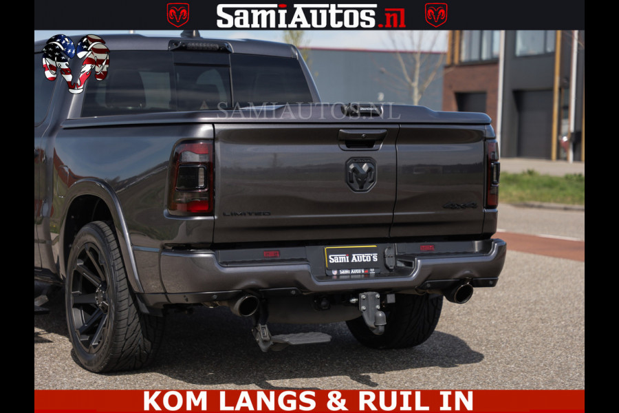 Dodge Ram LIMITED | 5.7 V8 HEMI 402PK | TUFF WIELEN | MEEST VOLLE LIMITED | PRACHTIGE KLEUR GRANITE CRYSTAL PEARL | CREW CAB | DUBBELE CABINE DC 5 PERSOONS | CREW CAB 5 PERSOONS | DUBBELE CABINE DC | MEEST ROYALE EN COMFORTABELE BEDRIJFSAUTO | HEAD-UP | LUCHTVERING | RONDOM CAMERA | MWK KLEP | PANORAMA DAK |