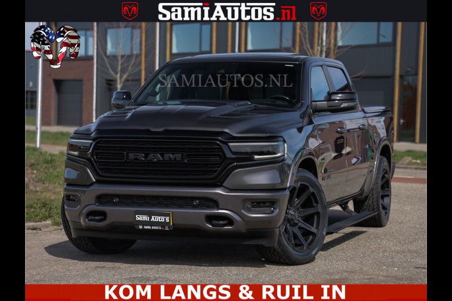 Dodge Ram LIMITED | 5.7 V8 HEMI 402PK | TUFF WIELEN | MEEST VOLLE LIMITED | PRACHTIGE KLEUR GRANITE CRYSTAL PEARL | CREW CAB | DUBBELE CABINE DC 5 PERSOONS | CREW CAB 5 PERSOONS | DUBBELE CABINE DC | MEEST ROYALE EN COMFORTABELE BEDRIJFSAUTO | HEAD-UP | LUCHTVERING | RONDOM CAMERA | MWK KLEP | PANORAMA DAK |