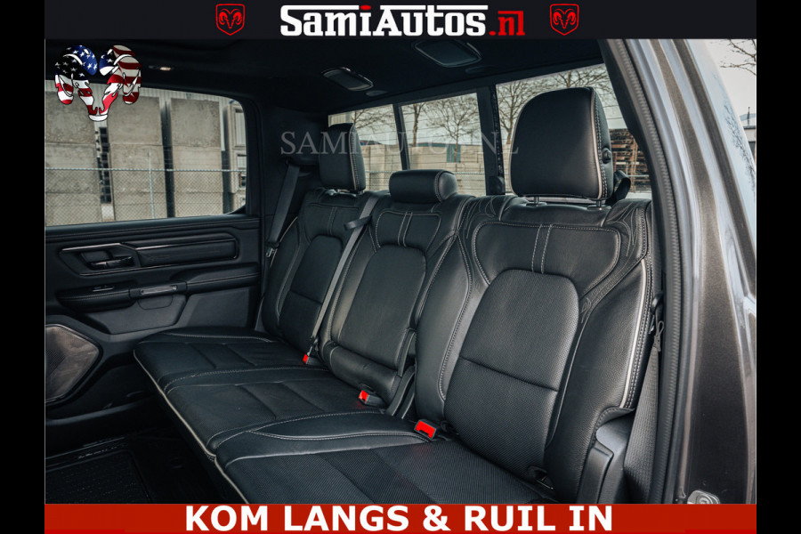 Dodge Ram LIMITED | 5.7 V8 HEMI 402PK | TUFF WIELEN | MEEST VOLLE LIMITED | PRACHTIGE KLEUR GRANITE CRYSTAL PEARL | CREW CAB | DUBBELE CABINE DC 5 PERSOONS | CREW CAB 5 PERSOONS | DUBBELE CABINE DC | MEEST ROYALE EN COMFORTABELE BEDRIJFSAUTO | HEAD-UP | LUCHTVERING | RONDOM CAMERA | MWK KLEP | PANORAMA DAK |