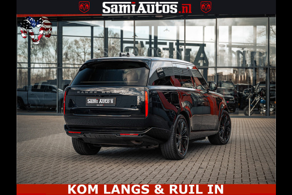 Land Rover Range Rover P550e 551 PK GARANTIE TOT 14-03-2029 | ACHTERAS BESTURING | SOFT CLOSE | HEAD-UP | FACELIFT MODEL | 23 INCH VELGEN | PANORAMADAK | STUURVERWARMING | STOEL KOELING | Incl btw | Fabrieksgarantie tot 14-03-2029 – Geniet van gemoedsrust met uitgebreide dekking tot deze datum.