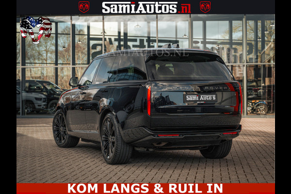 Land Rover Range Rover P550e 551 PK GARANTIE TOT 14-03-2029 | ACHTERAS BESTURING | SOFT CLOSE | HEAD-UP | FACELIFT MODEL | 23 INCH VELGEN | PANORAMADAK | STUURVERWARMING | STOEL KOELING | Incl btw | Fabrieksgarantie tot 14-03-2029 – Geniet van gemoedsrust met uitgebreide dekking tot deze datum.