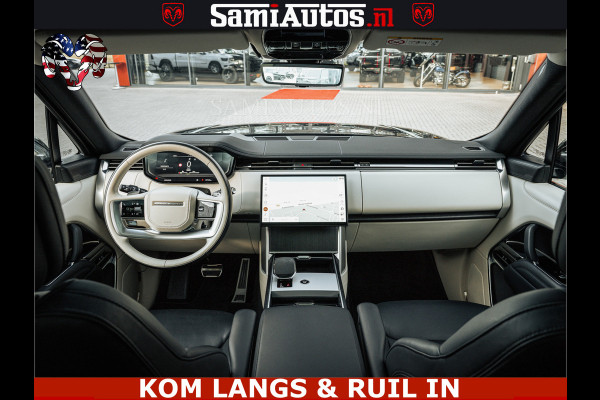 Land Rover Range Rover P550e 551 PK GARANTIE TOT 14-03-2029 | ACHTERAS BESTURING | SOFT CLOSE | HEAD-UP | FACELIFT MODEL | 23 INCH VELGEN | PANORAMADAK | STUURVERWARMING | STOEL KOELING | Incl btw | Fabrieksgarantie tot 14-03-2029 – Geniet van gemoedsrust met uitgebreide dekking tot deze datum.