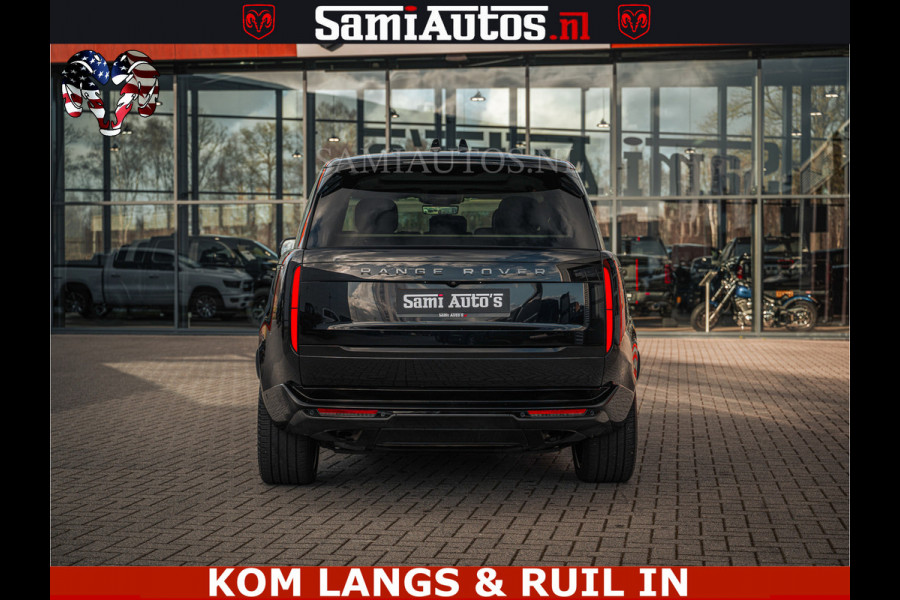 Land Rover Range Rover P550e 551 PK GARANTIE TOT 14-03-2029 | ACHTERAS BESTURING | SOFT CLOSE | HEAD-UP | FACELIFT MODEL | 23 INCH VELGEN | PANORAMADAK | STUURVERWARMING | STOEL KOELING | Incl btw | Fabrieksgarantie tot 14-03-2029 – Geniet van gemoedsrust met uitgebreide dekking tot deze datum.