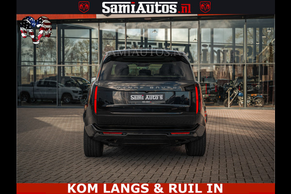 Land Rover Range Rover P550e 551 PK GARANTIE TOT 14-03-2029 | ACHTERAS BESTURING | SOFT CLOSE | HEAD-UP | FACELIFT MODEL | 23 INCH VELGEN | PANORAMADAK | STUURVERWARMING | STOEL KOELING | Incl btw | Fabrieksgarantie tot 14-03-2029 – Geniet van gemoedsrust met uitgebreide dekking tot deze datum.
