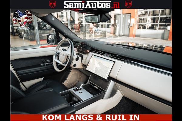 Land Rover Range Rover P550e 551 PK GARANTIE TOT 14-03-2029 | ACHTERAS BESTURING | SOFT CLOSE | HEAD-UP | FACELIFT MODEL | 23 INCH VELGEN | PANORAMADAK | STUURVERWARMING | STOEL KOELING | Incl btw | Fabrieksgarantie tot 14-03-2029 – Geniet van gemoedsrust met uitgebreide dekking tot deze datum.