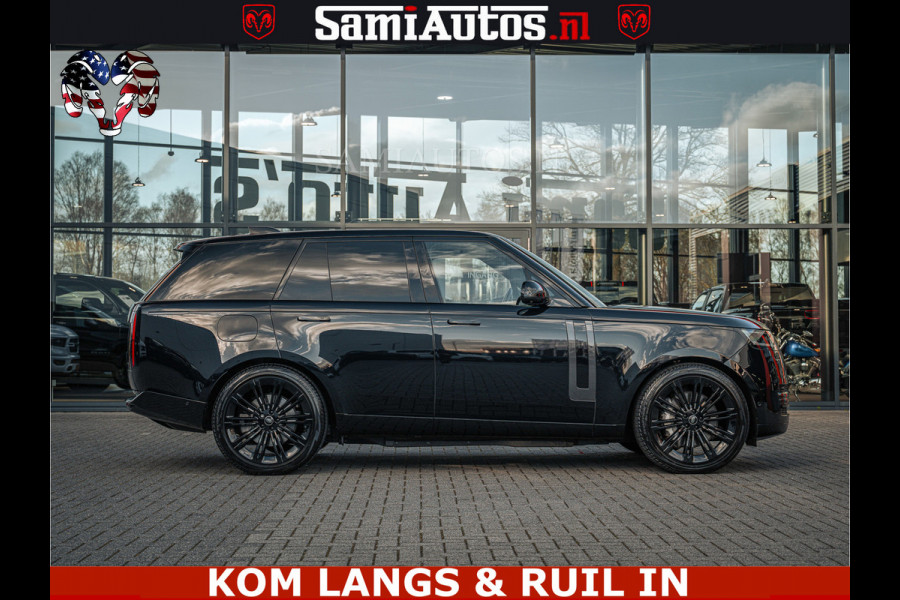 Land Rover Range Rover P550e 551 PK GARANTIE TOT 14-03-2029 | ACHTERAS BESTURING | SOFT CLOSE | HEAD-UP | FACELIFT MODEL | 23 INCH VELGEN | PANORAMADAK | STUURVERWARMING | STOEL KOELING | Incl btw | Fabrieksgarantie tot 14-03-2029 – Geniet van gemoedsrust met uitgebreide dekking tot deze datum.
