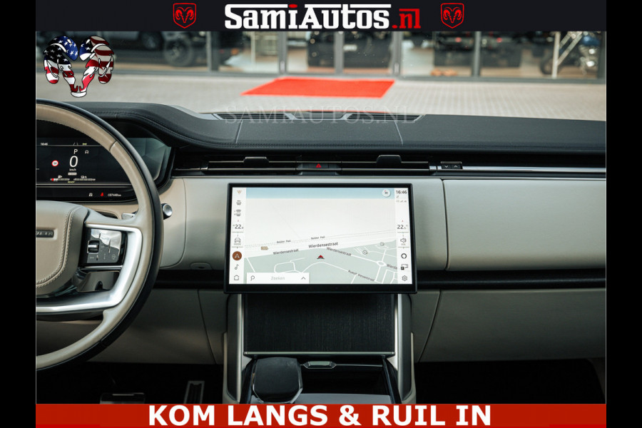 Land Rover Range Rover P550e 551 PK GARANTIE TOT 14-03-2029 | ACHTERAS BESTURING | SOFT CLOSE | HEAD-UP | FACELIFT MODEL | 23 INCH VELGEN | PANORAMADAK | STUURVERWARMING | STOEL KOELING | Incl btw | Fabrieksgarantie tot 14-03-2029 – Geniet van gemoedsrust met uitgebreide dekking tot deze datum.