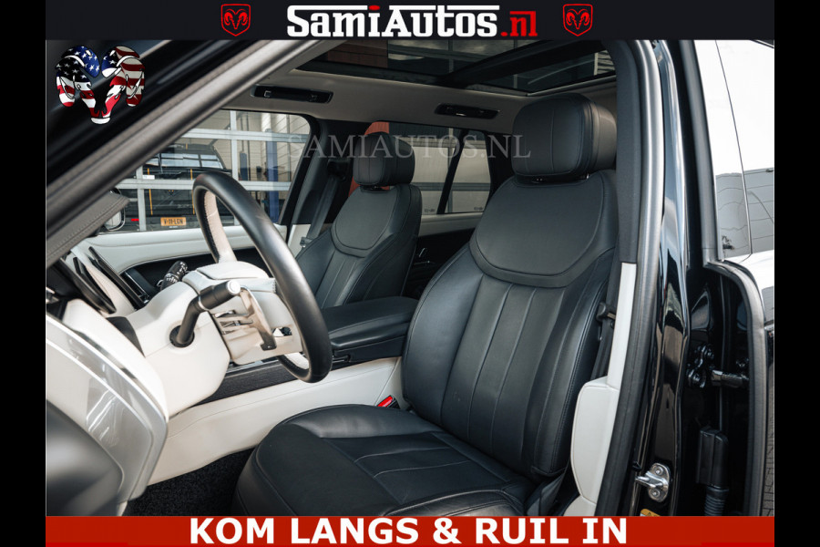 Land Rover Range Rover P550e 551 PK GARANTIE TOT 14-03-2029 | ACHTERAS BESTURING | SOFT CLOSE | HEAD-UP | FACELIFT MODEL | 23 INCH VELGEN | PANORAMADAK | STUURVERWARMING | STOEL KOELING | Incl btw | Fabrieksgarantie tot 14-03-2029 – Geniet van gemoedsrust met uitgebreide dekking tot deze datum.