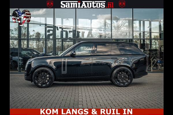 Land Rover Range Rover P550e 551 PK GARANTIE TOT 14-03-2029 | ACHTERAS BESTURING | SOFT CLOSE | HEAD-UP | FACELIFT MODEL | 23 INCH VELGEN | PANORAMADAK | STUURVERWARMING | STOEL KOELING | Incl btw | Fabrieksgarantie tot 14-03-2029 – Geniet van gemoedsrust met uitgebreide dekking tot deze datum.