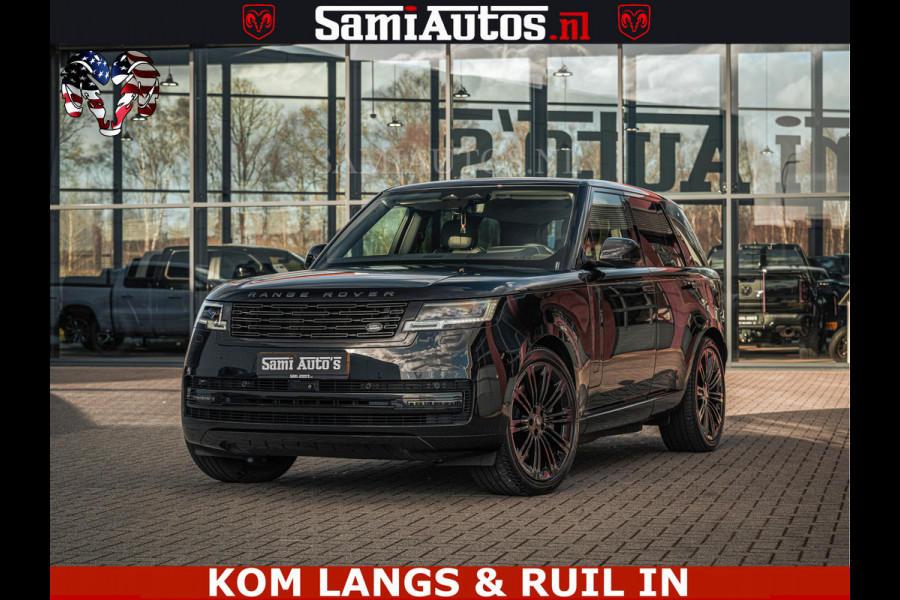 Land Rover Range Rover P550e 551 PK GARANTIE TOT 14-03-2029 | ACHTERAS BESTURING | SOFT CLOSE | HEAD-UP | FACELIFT MODEL | 23 INCH VELGEN | PANORAMADAK | STUURVERWARMING | STOEL KOELING | Incl btw | Fabrieksgarantie tot 14-03-2029 – Geniet van gemoedsrust met uitgebreide dekking tot deze datum.
