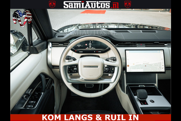 Land Rover Range Rover P550e 551 PK GARANTIE TOT 14-03-2029 | ACHTERAS BESTURING | SOFT CLOSE | HEAD-UP | FACELIFT MODEL | 23 INCH VELGEN | PANORAMADAK | STUURVERWARMING | STOEL KOELING | Incl btw | Fabrieksgarantie tot 14-03-2029 – Geniet van gemoedsrust met uitgebreide dekking tot deze datum.