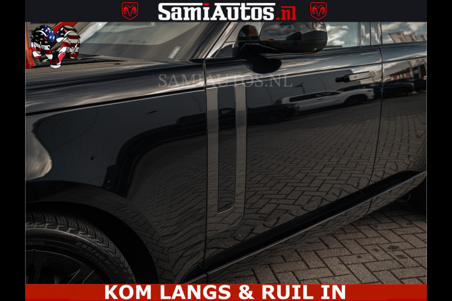 Land Rover Range Rover P550e 551 PK GARANTIE TOT 14-03-2029 | ACHTERAS BESTURING | SOFT CLOSE | HEAD-UP | FACELIFT MODEL | 23 INCH VELGEN | PANORAMADAK | STUURVERWARMING | STOEL KOELING | Incl btw | Fabrieksgarantie tot 14-03-2029 – Geniet van gemoedsrust met uitgebreide dekking tot deze datum.