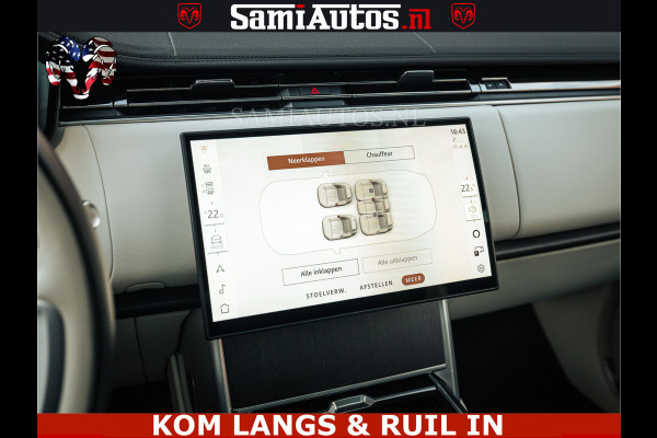 Land Rover Range Rover P550e 551 PK GARANTIE TOT 14-03-2029 | ACHTERAS BESTURING | SOFT CLOSE | HEAD-UP | FACELIFT MODEL | 23 INCH VELGEN | PANORAMADAK | STUURVERWARMING | STOEL KOELING | Incl btw | Fabrieksgarantie tot 14-03-2029 – Geniet van gemoedsrust met uitgebreide dekking tot deze datum.